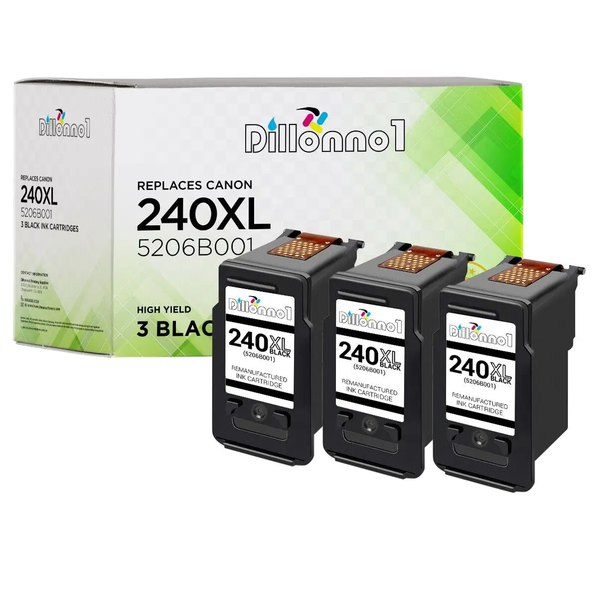 3 pk For Canon PG-240XL Ink For Canon Pixma MG2120 MG3120 MG3122 MG3220 MG4120