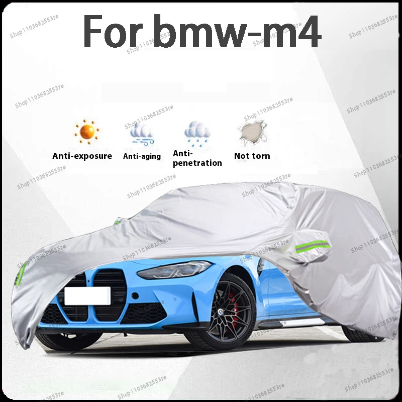 

For BMW M4 Fit Car Cover - Waterproof, Dustproof, Sunshade (UV), Snowproof | Silve Full Cover with All-Day Protection