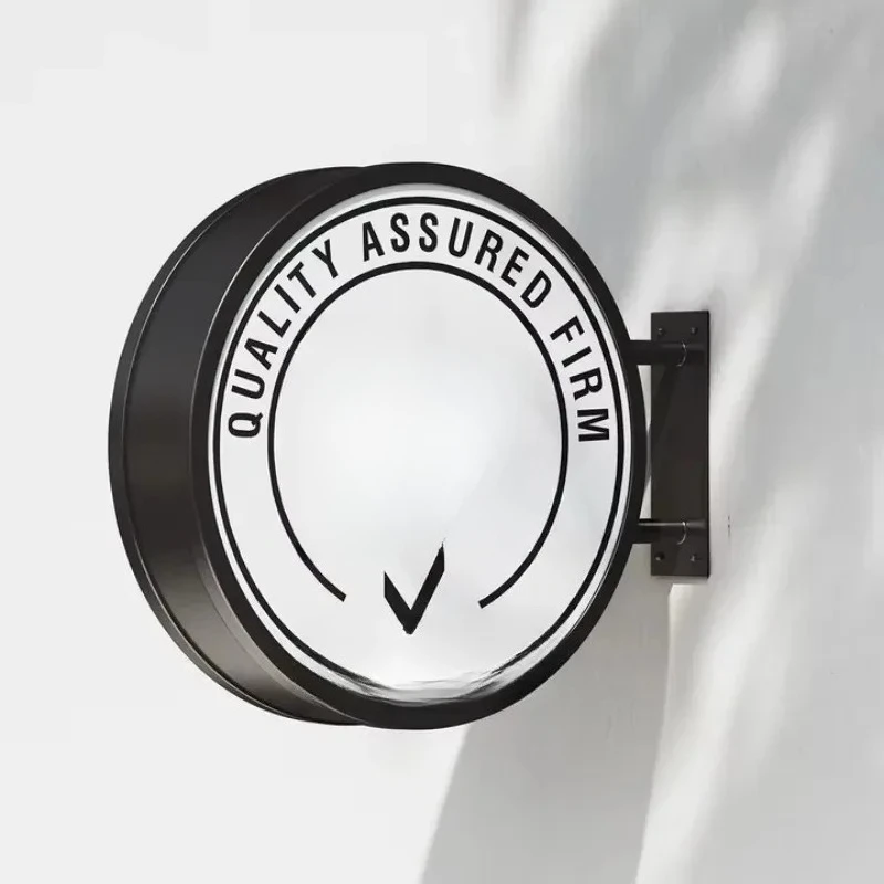 Custom Led Light Sign Outdoor Round Sign With Lights Advertising Lightbox