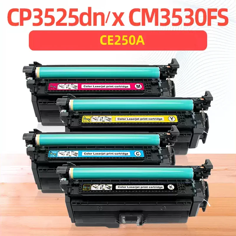 1 PACK cp3525 toner CM3530 cp3525dn printer cartridge CE250A hp504a toner cartridge cp3525n cm3530fs color printer cartridge