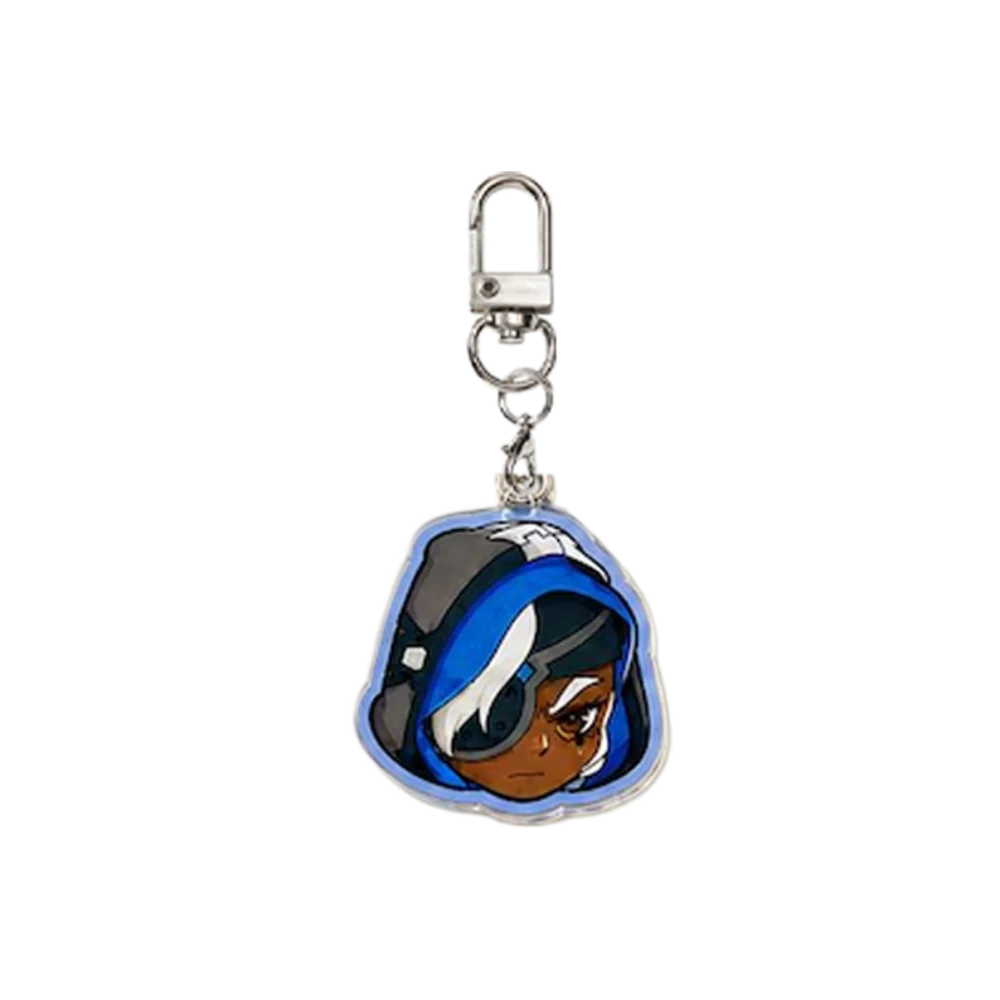 for Overwatch 2 Game Kiriko Ana Baptiste Brigitte Echo Mercy Symmetra Acrylic Keychain Backpack Decoration Pendant Festival Gift view 2