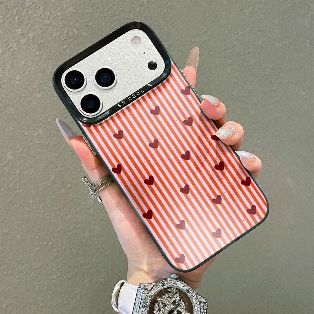 Herz- und Streifenmuster Luxus-Handyhülle für Xiaomi Redmi Note 17 Pro Max Hüllen für Redmi Mi 11 Lite 5G 12 14T 15T 13T Pro Lederhülle – Detail 7