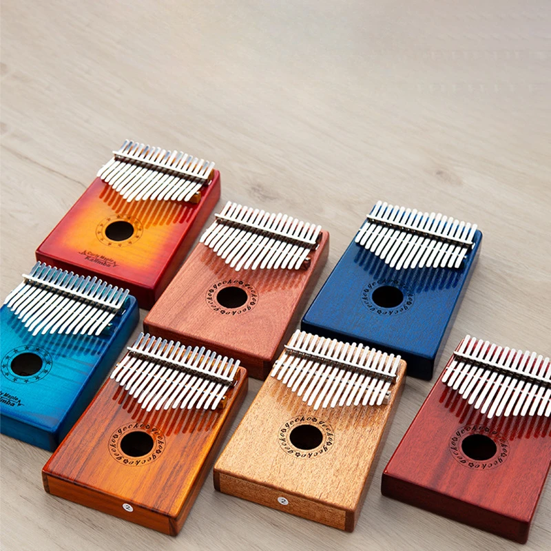 Kalimba 17 Keys Professional Portable Finger Piano Music Instrument Children Miniature Piano Wooden Musical Instrument