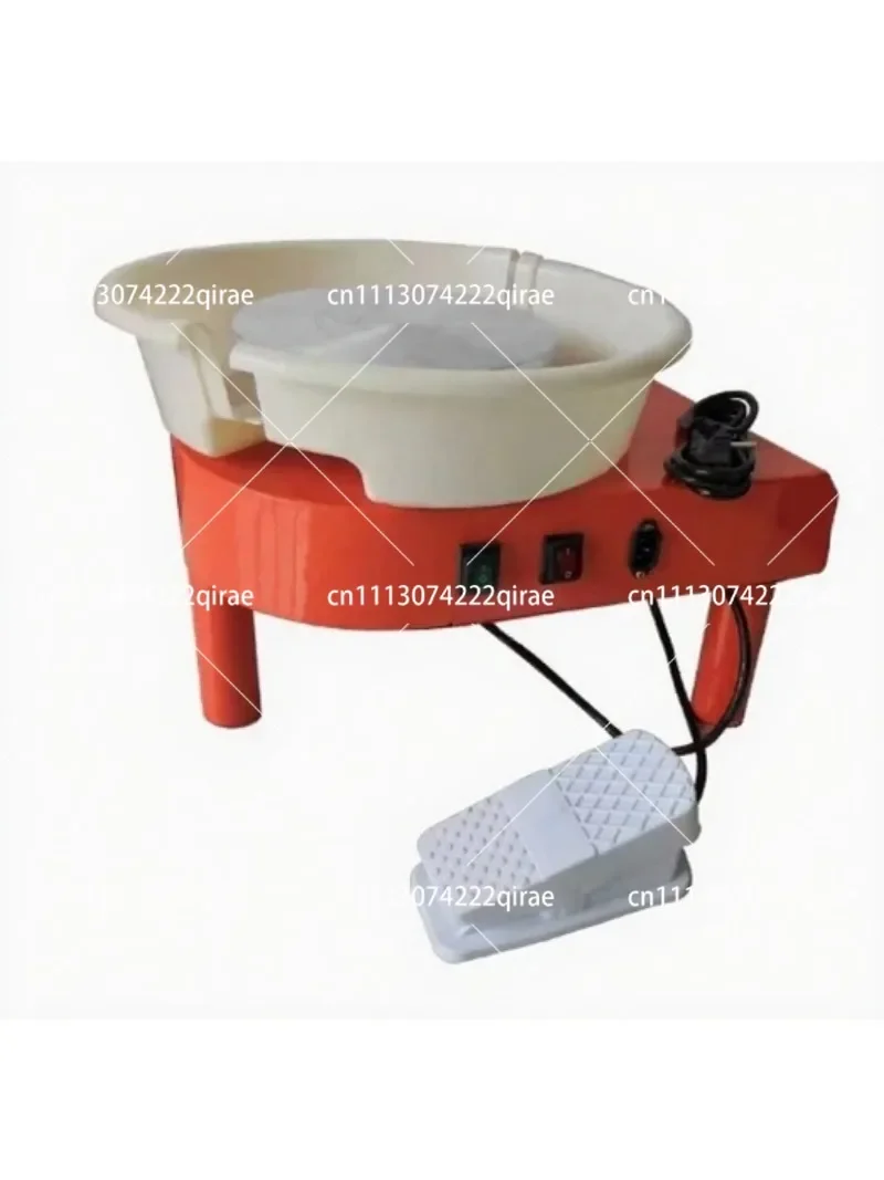Electric Ceramic Pottery Wheel 25CM 250W DIY Clay Forming Machine with Foot Pedal Speed Control for Home Use