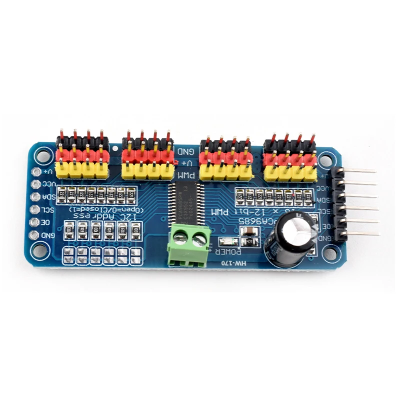 PCA9685PW 16 canales 12 bits PWM/Servo Driver-I2C interfaz PCA9685 módulo Raspberry pi escudo módulo servo escudo