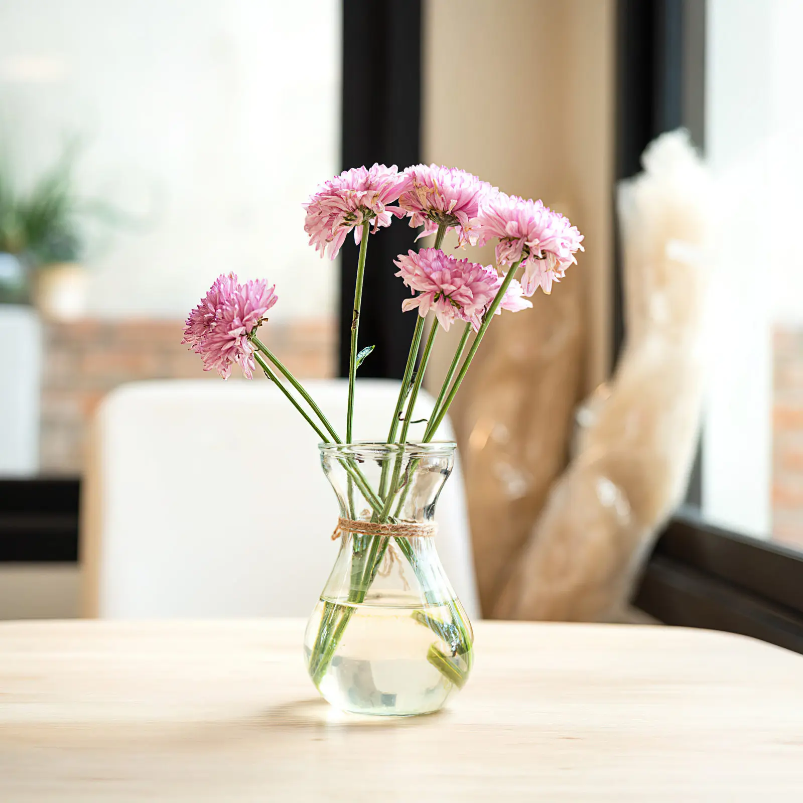 4Pcs Clear Glass Vase Set Creative Chic Design for Fresh Dried Flowers Hydroponic Plants Home Office Garden Decor Flower