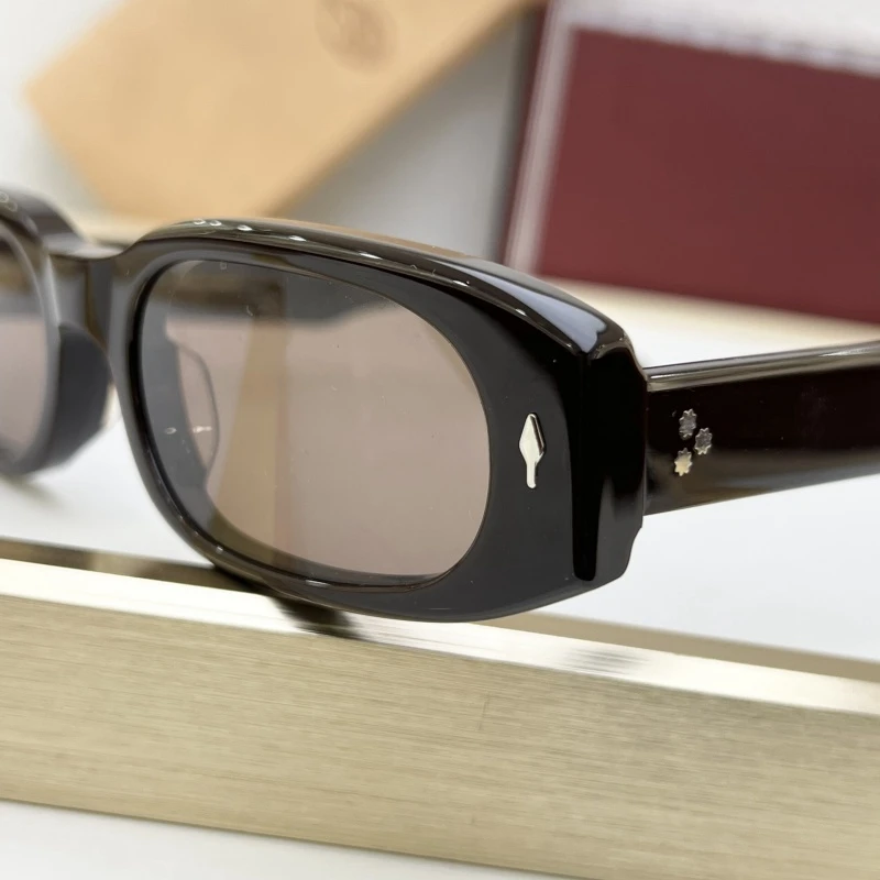 HULYA Sunglasses Women Ladies Men Small Lense Thick Acetate Vintage Retro Luxury Outdoor Fashion Eyewear Shades For Sun Travel image 3