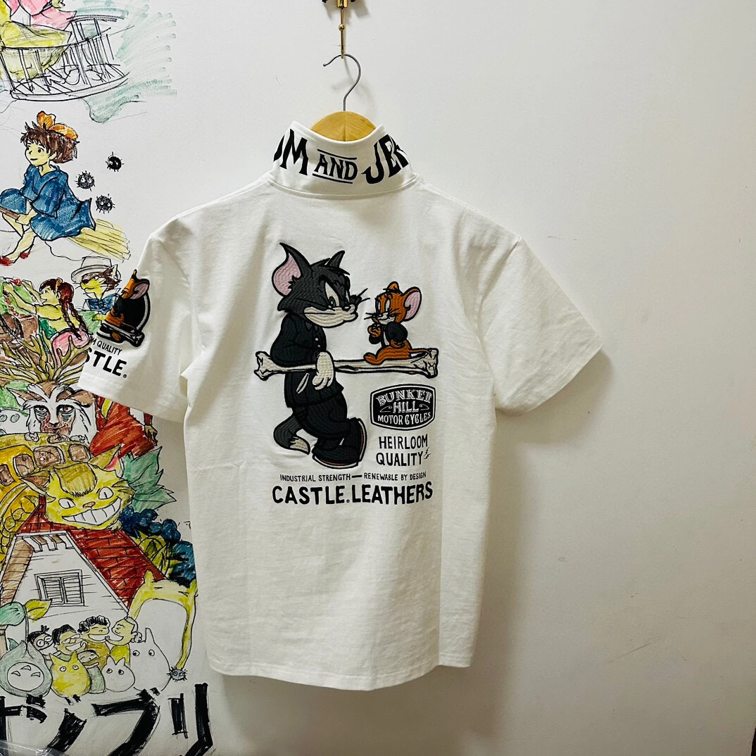 

Embroidered And Mouse ort Sve irt Cotton Breathable f Sve Cartoon Print Summer ex Couples irt