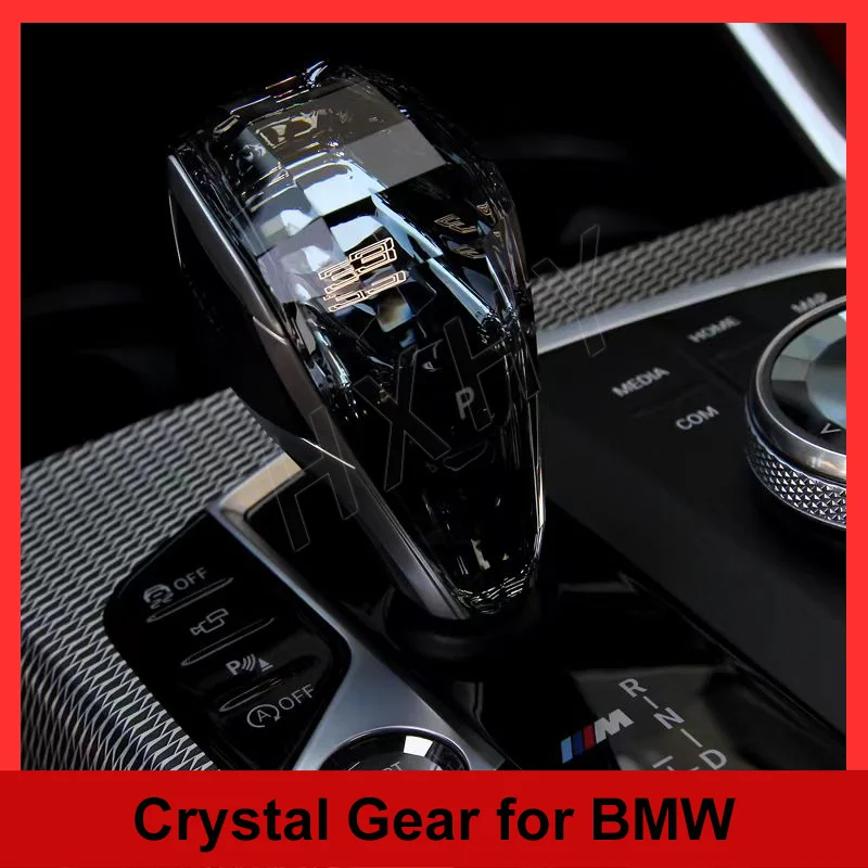 Crystal 3-Piece Shift Knob Car Accessories For BMW X3/X4/X5/X6/6GT/1/2/3/4/5/7 Series F10 F11 F16 F15 F30 F36 F18 G30 G32 G11