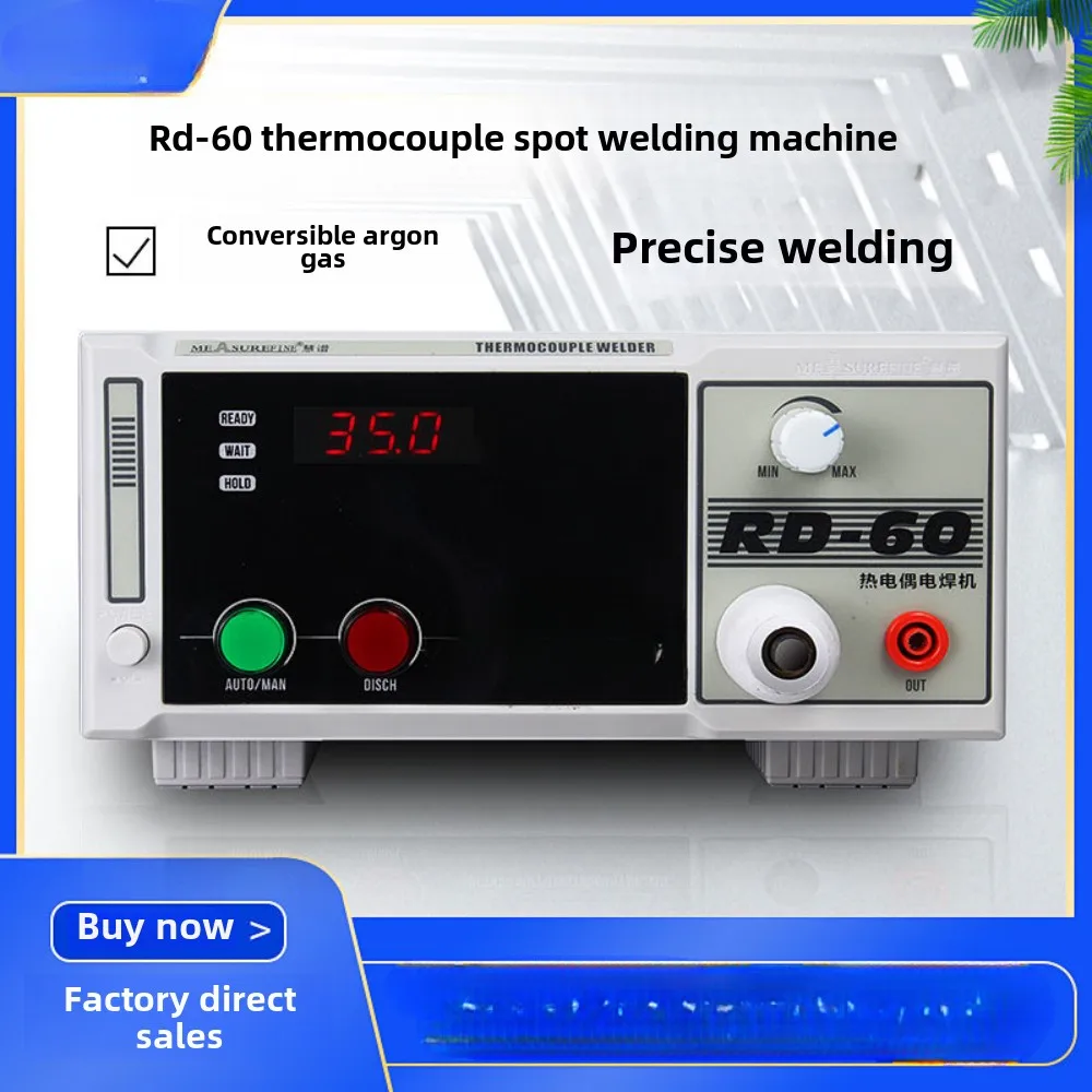 Hot sales  RD-60 thermocouple spot welding machine, impact welding machine, K/T type temperature measuring wire welding machin