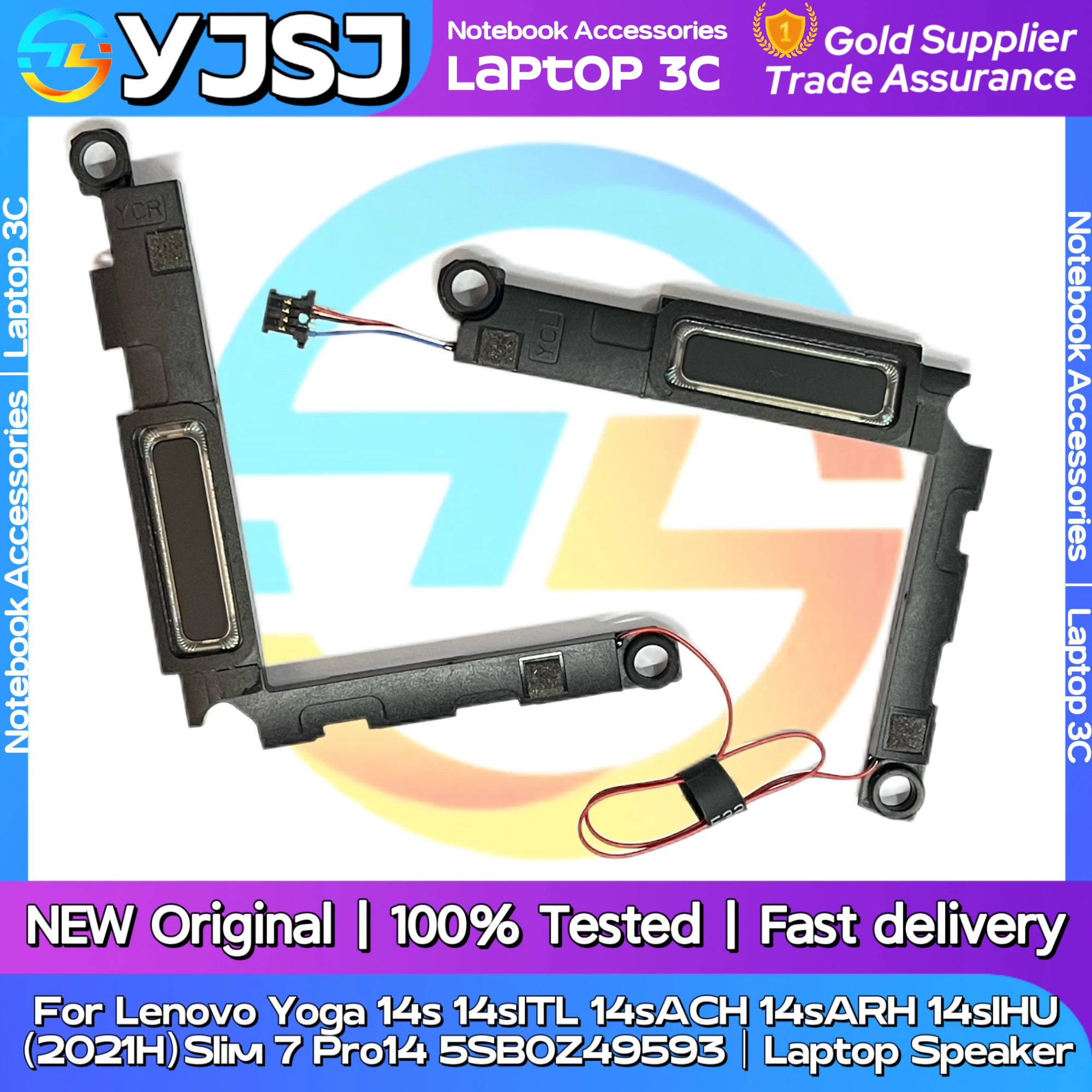 

New Original Laptop Notebook Speaker For Lenovo Yoga 14s 1ITL ACH ARH IHU（2021H）Slim7 Pro14 built-in speaker horn 5SB0Z49593
