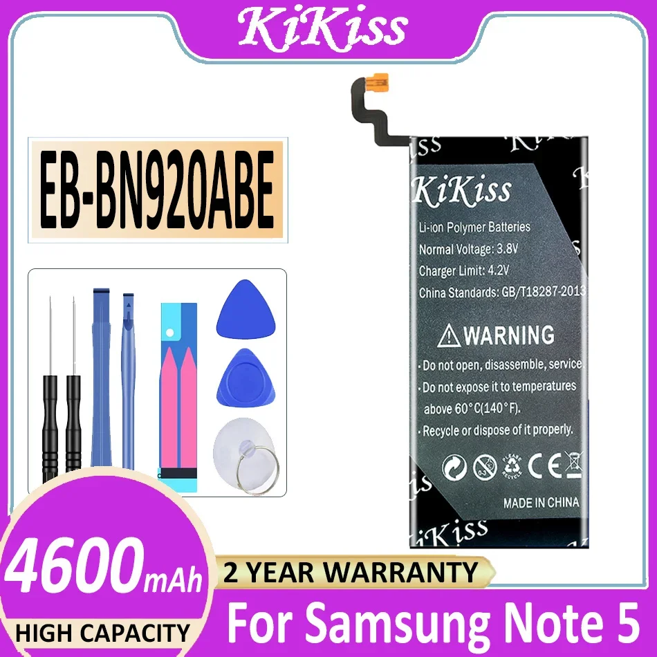 EB-BN920ABE 4600mAh Mobile Phone Battery For Samsung Galaxy Note 5 N9200 N920T N920C N920P SM-N9208