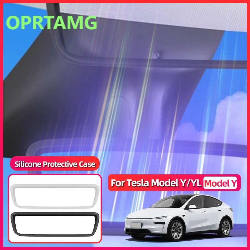 

Эмблемы для Tesla Model 3 Y Juniper Highland 2025+, защитный чехол для зеркала заднего вида, оптовая продажа силиконовой защитной рамки A