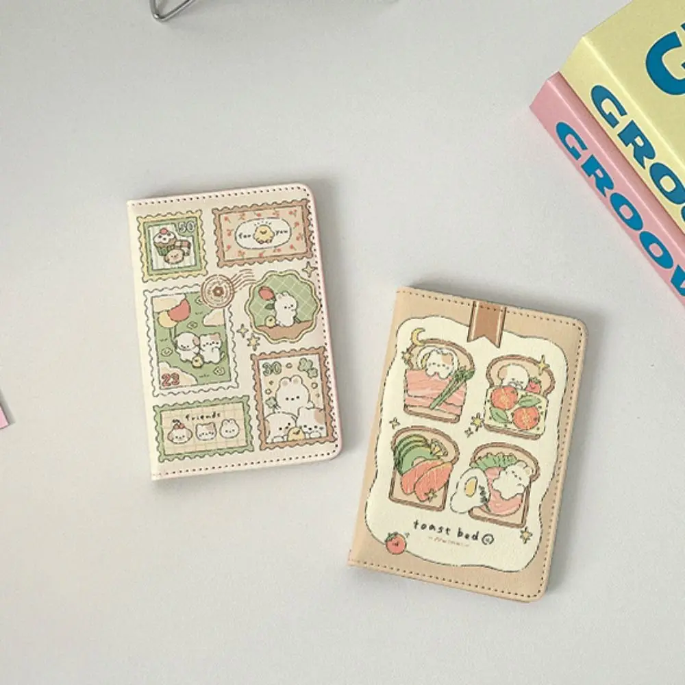 Cartoon Rabbit Passport Holder Multi-function Multicolor Passport Cover Light-weight Rectangle Card Clamp Wallet Travel Outdoor