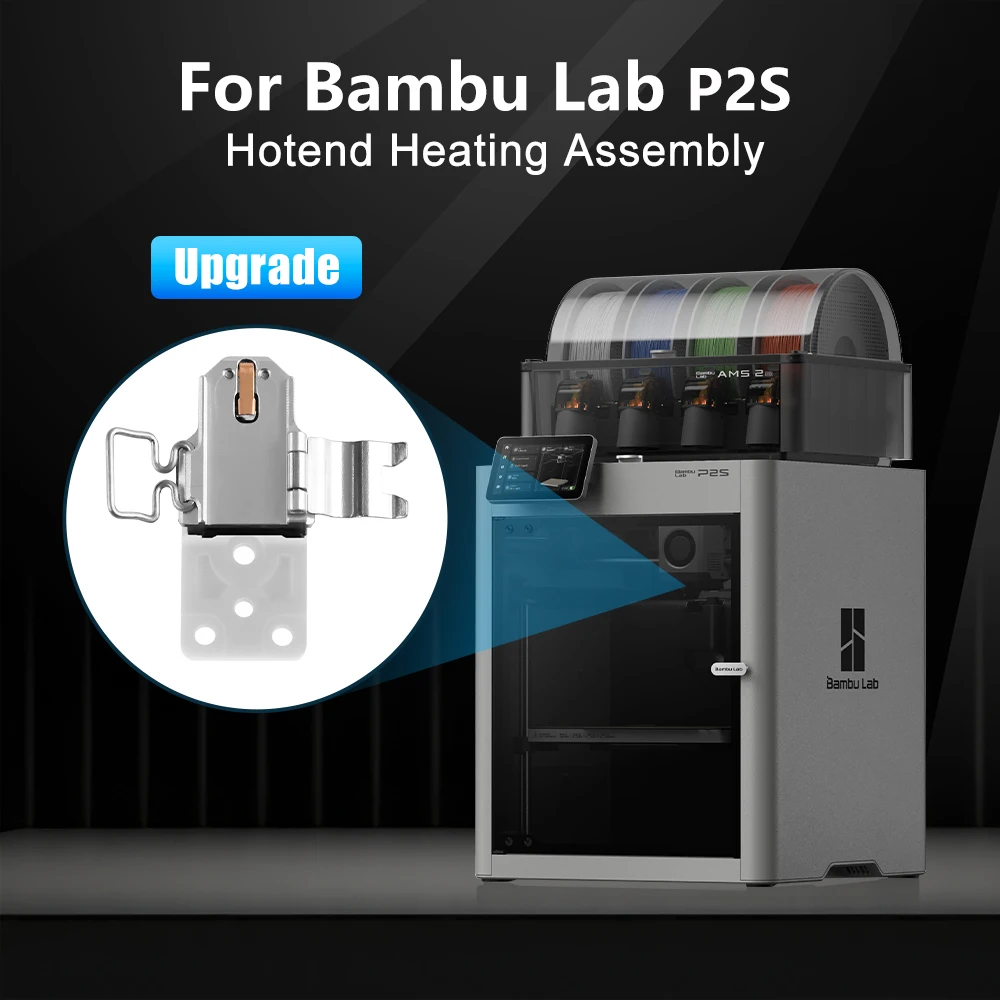 Für Bambu Lab P2S Verbesserte Hotend-Heizbaugruppe Montagekomponenten Zirkonoxid-Keramik-Wärmeisolierblock für Bambulab P2S – Detail 3