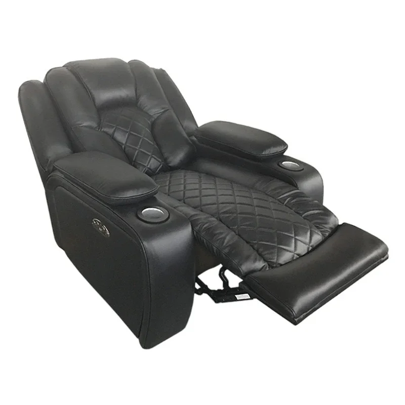 

audio and video room home theater space chair complete set of leather leather living room sofa leather sofa electric sofa