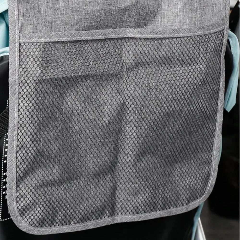 

2Pcs Multifunctional Baby Stroller Mesh Bags Hanging Bag Double Pockets Mommy Organizers Large Capacity Perspective