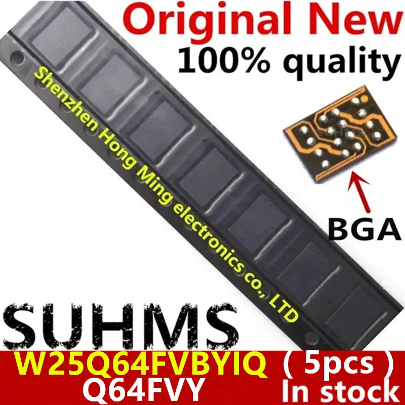 

(5piece)100% New W25Q64FVBYIQ Q64FVY BGA