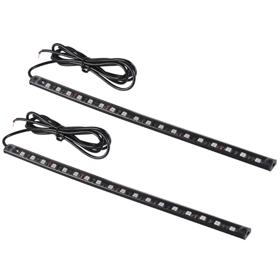 2PCS LED Strip Neon Lights 30CM 12in Underbody Under Dash Accent decorazione luce per auto moto barca Marine 12V impermeabile