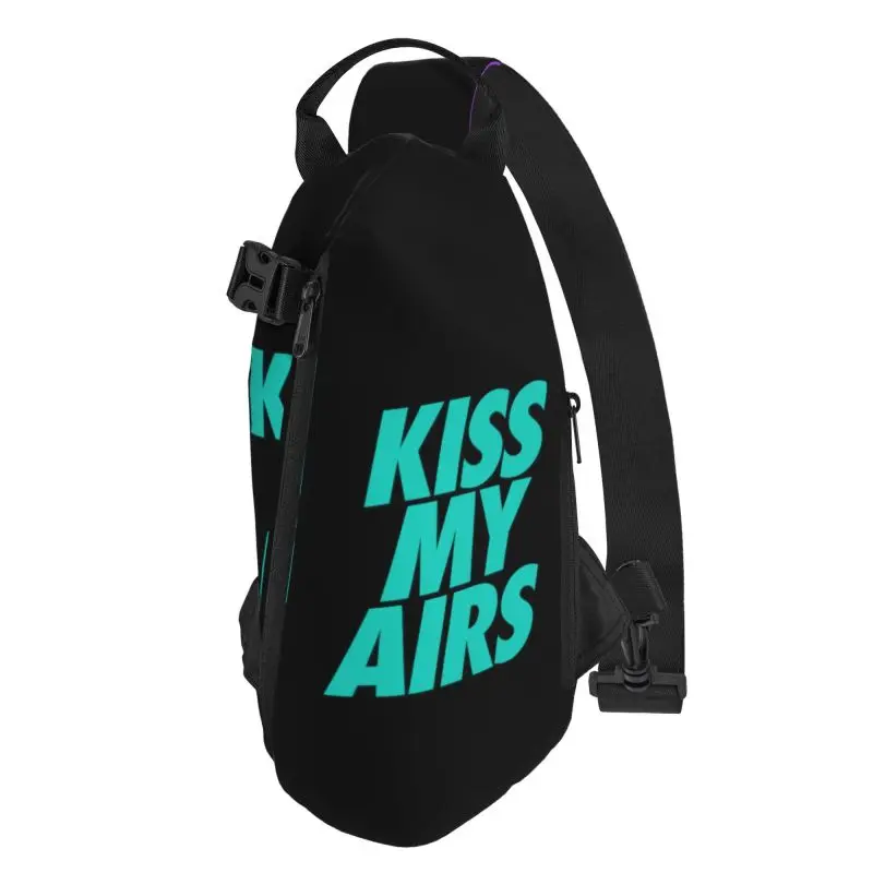 Kiss My Airs-bandolera de pecho para hombre, mochila de hombro informal para viajar