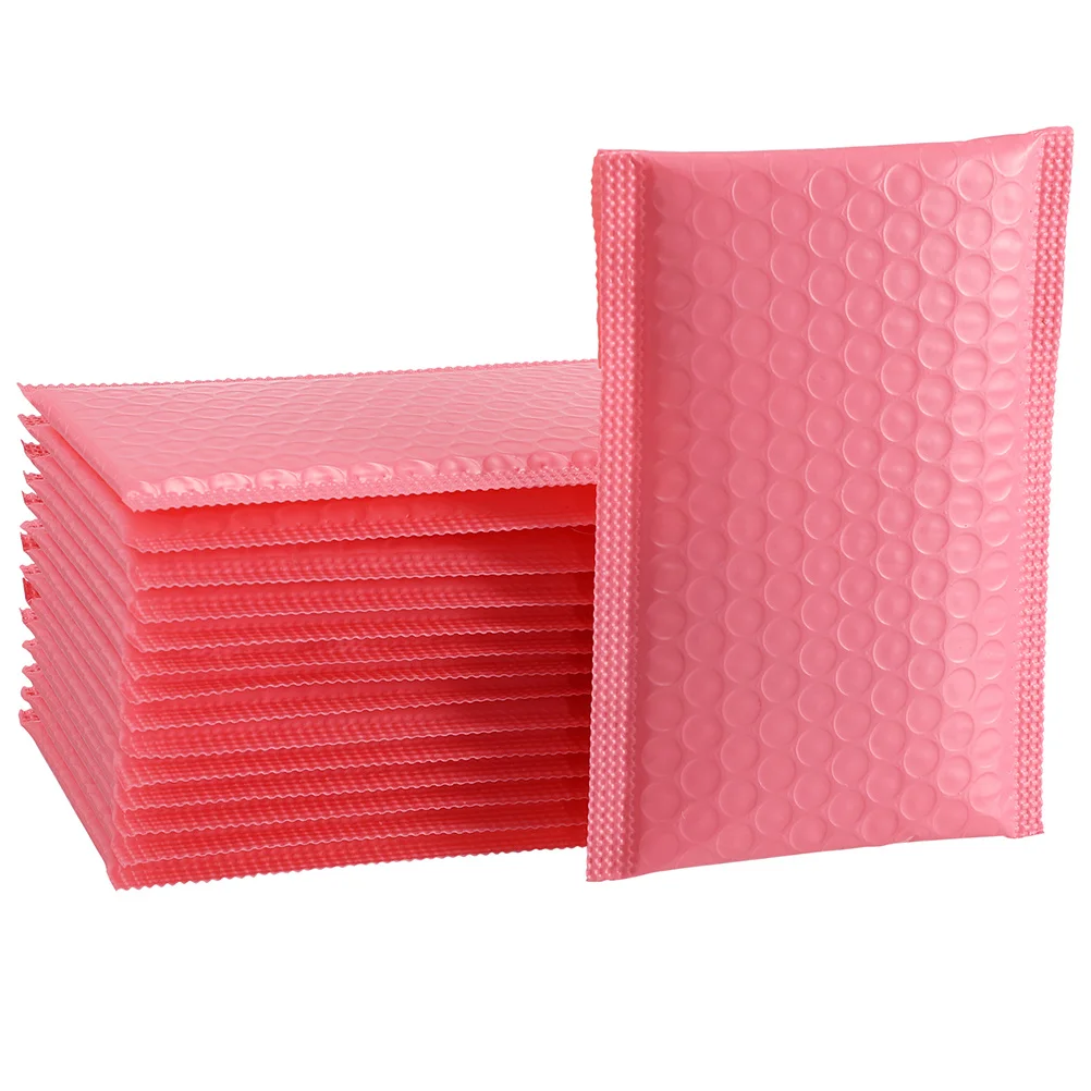 100 Stück Luftpolstertaschen, gepolsterte Verpackungsbeutel, selbstdichtende Express-Umschläge für kleine Unternehmen, Kunststoff-Versandzubehör, PE