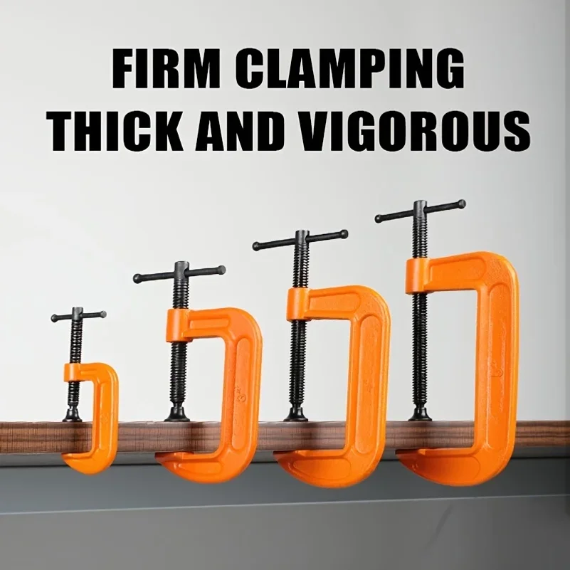 3/4/ 5 inch  Portable Mounting Heavy-Duty Thickened Adjustable Woodworking Cast Steel C Type G-shaped Clip Clamp