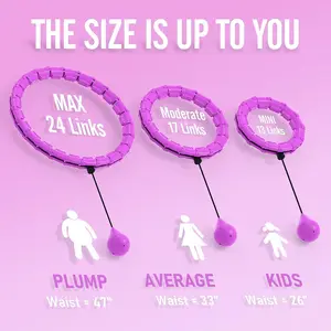 Hula Hoop mit Gewichten - Intelligente Fitness -Gymnasiumgeräte für den Gewichtsverlust zu Hause 8 Hauptverkaufs -Gymnastik -Gerätegewicht - №1