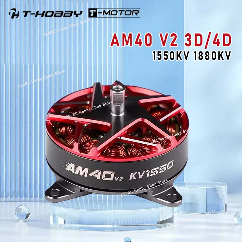 T-MOTOR T-HOBBY AM40 V2 3D/4D Brushless Motor 1550KV 1880KV 2-3S for FPV Fixed Wing RC Airplane Indoor Outdoor Model Parts
