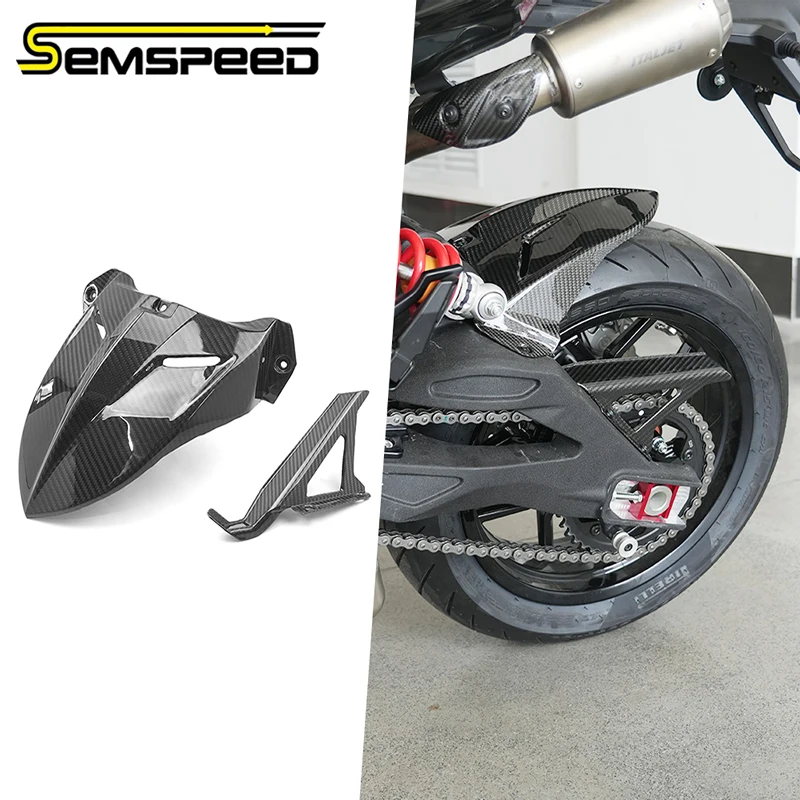 SEMSPEED 100% Carbonfaser-Motorrad-Heckfender für Italjet Dragster 700 Twin ‌   Motorrad-Zubehör für Kotflügel und Verkleidungen