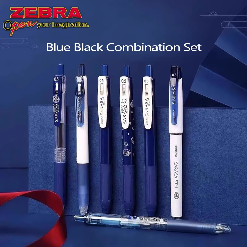 

3/4/5/6PCS/Set Japan ZEBRA Gel Pens Blue Black Multiple Types of Pen Combinations Office Accessories Back To School Stationary
