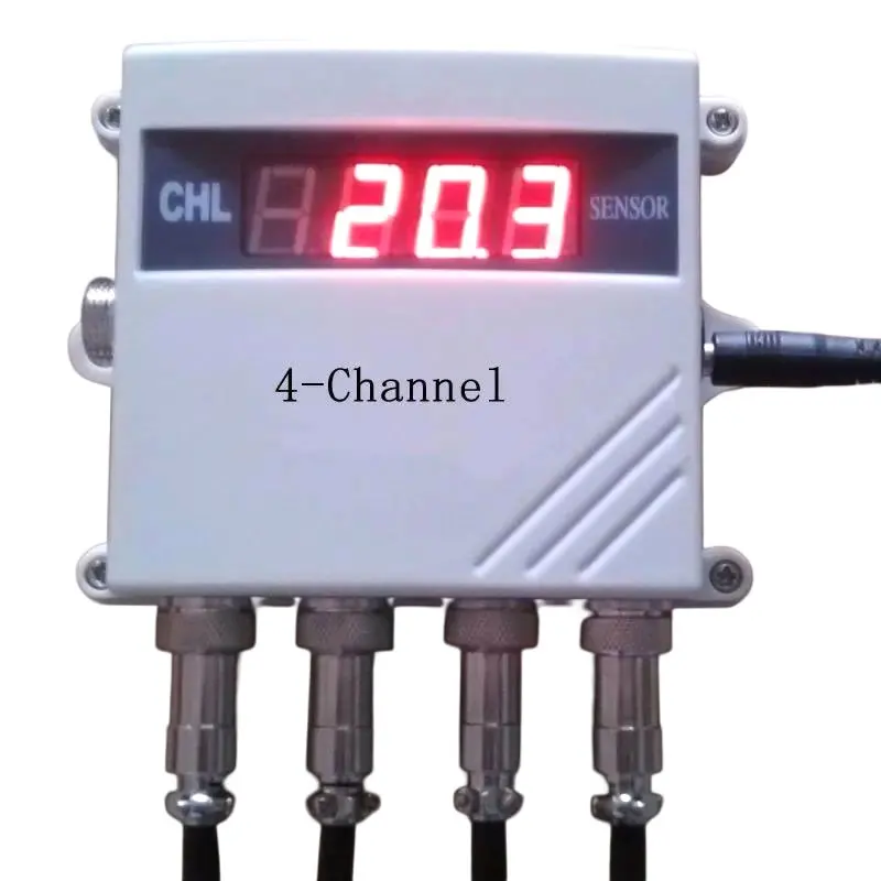 Multi-Channel Temperature Inspection Instrument DS18B20 MODBUS-RTU RS485 Single Bus Relay Alarm