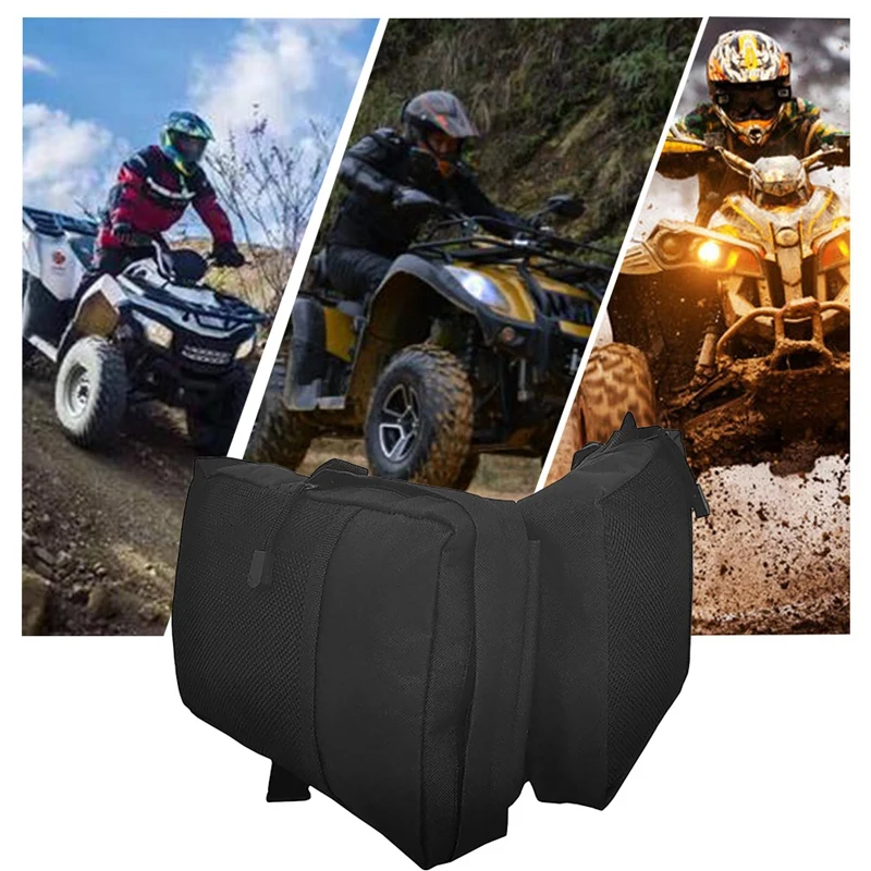 2 Pack ATV Fender Bag ATV Tank Saddlebags Universal Rear Storage Bag For ATV Dirt Bike ATV Accessories