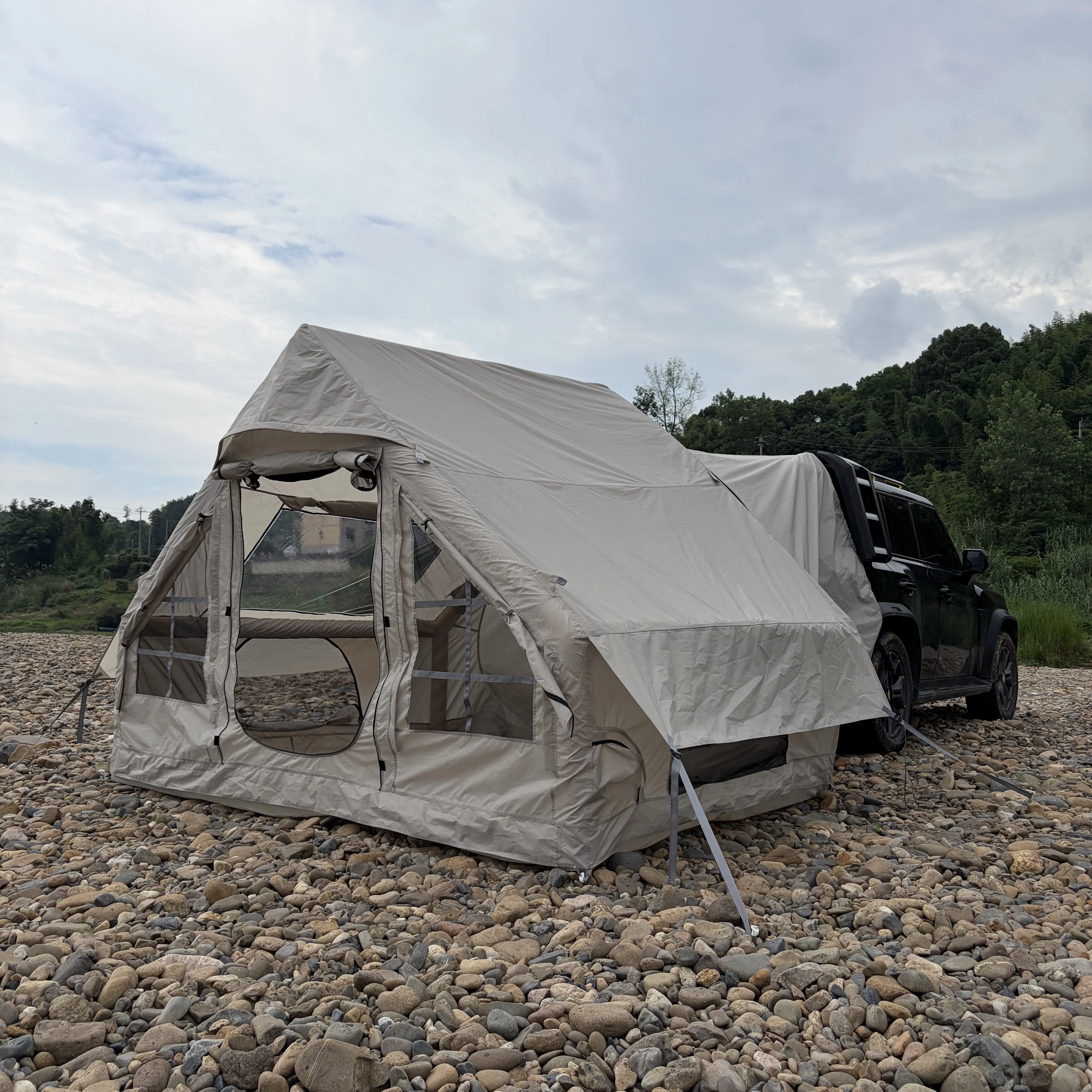 El Pompası ile Şişirilebilir A - Outdoor Camping Car Tail Tent incelemesi ve fiyatı