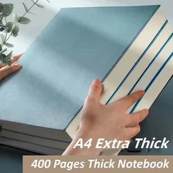 A4 Super Thick Notebook Grid Horizontal Line Notepad 400pages Ruled Notebook Daily Life Records Drawing Business Office Supplies