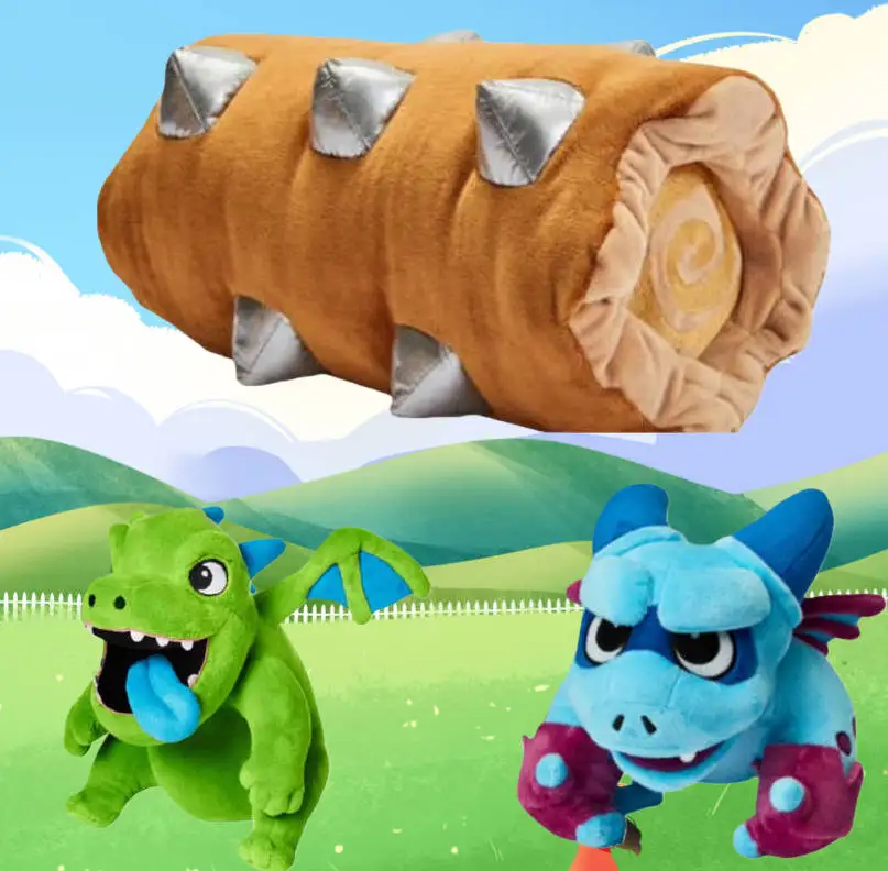 

Royal Revenge Dragon Baby Plush Toy Doll Rolling Log Stuffed Animal War Conflict Gift For Birthday Festival Baby