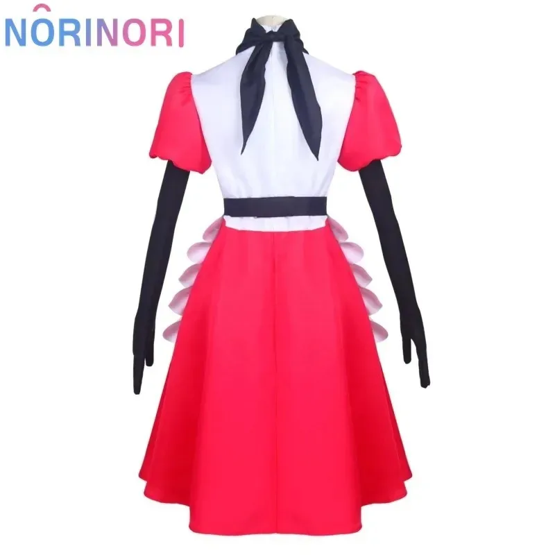 2025 11 Niffty Animal Hazbin Niff traje lindo diablo ropa de juego de rol peluca uniforme Hotel Cosplay fiesta de Halloween vestido de mujer