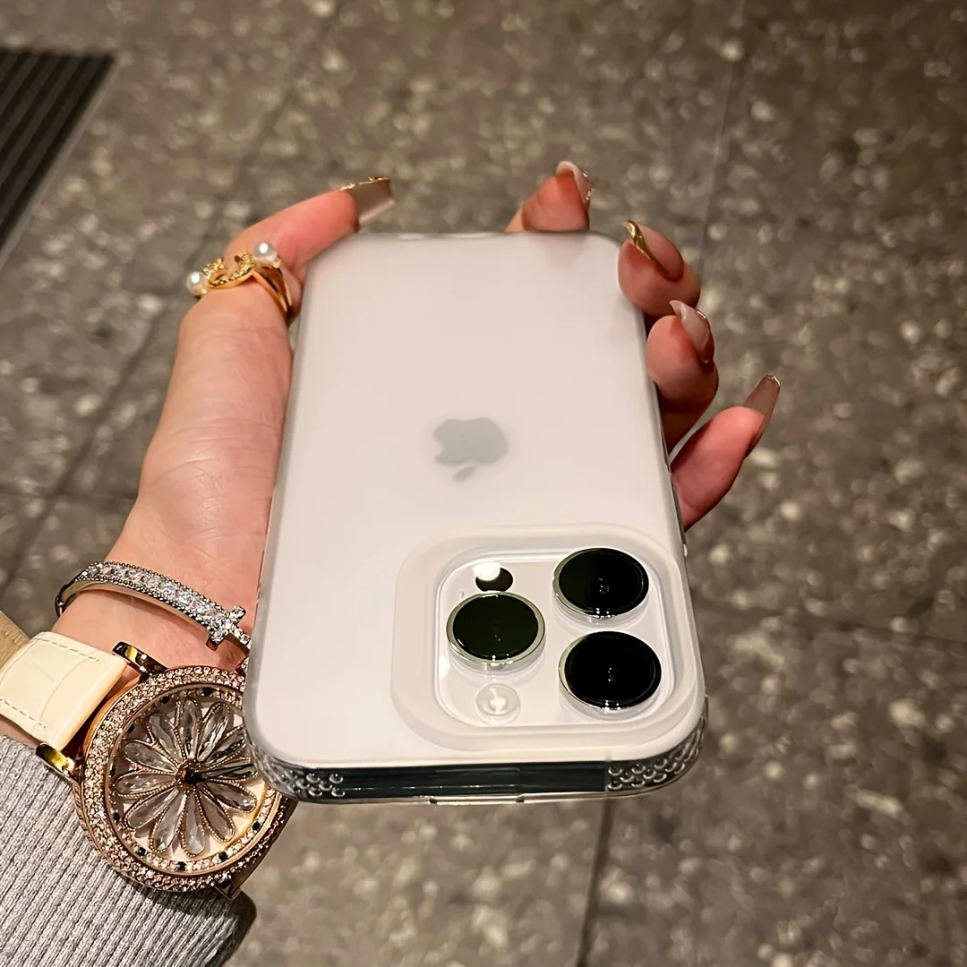 Luxury Matte Anti-drop Clear Phone Case for iPhone 16 15 14 Plus 13 12 11 Pro Max Transparent Shockproof Soft TPU Bumper Cover - náhled 5