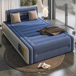 Cama inflable doble tamaño King para sala de estar, marco de Cama barato de princesa para campamento, Cama Individual segura para perros de aire para habitación