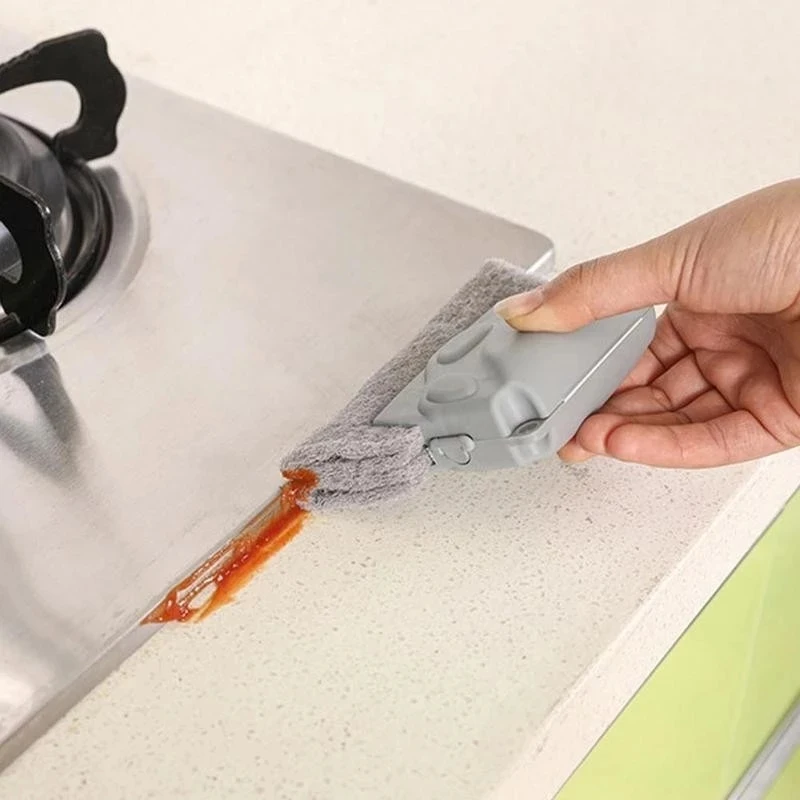 Xiaomi 2 In 1 Window Groove Cleaning Cloth Kitchen Window Cleaning Brush Windows Slot Cleaner Brush Clean Window Slot Clean Tool