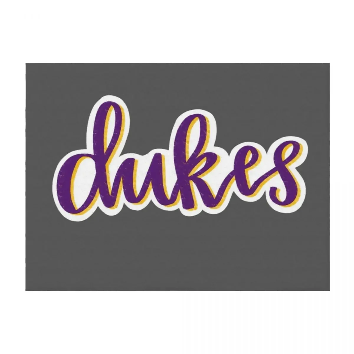 

Dukes Retro Calligraphy Throw Blanket Vintage christmas gifts Luxury Brand Plaid on the sofa Blankets