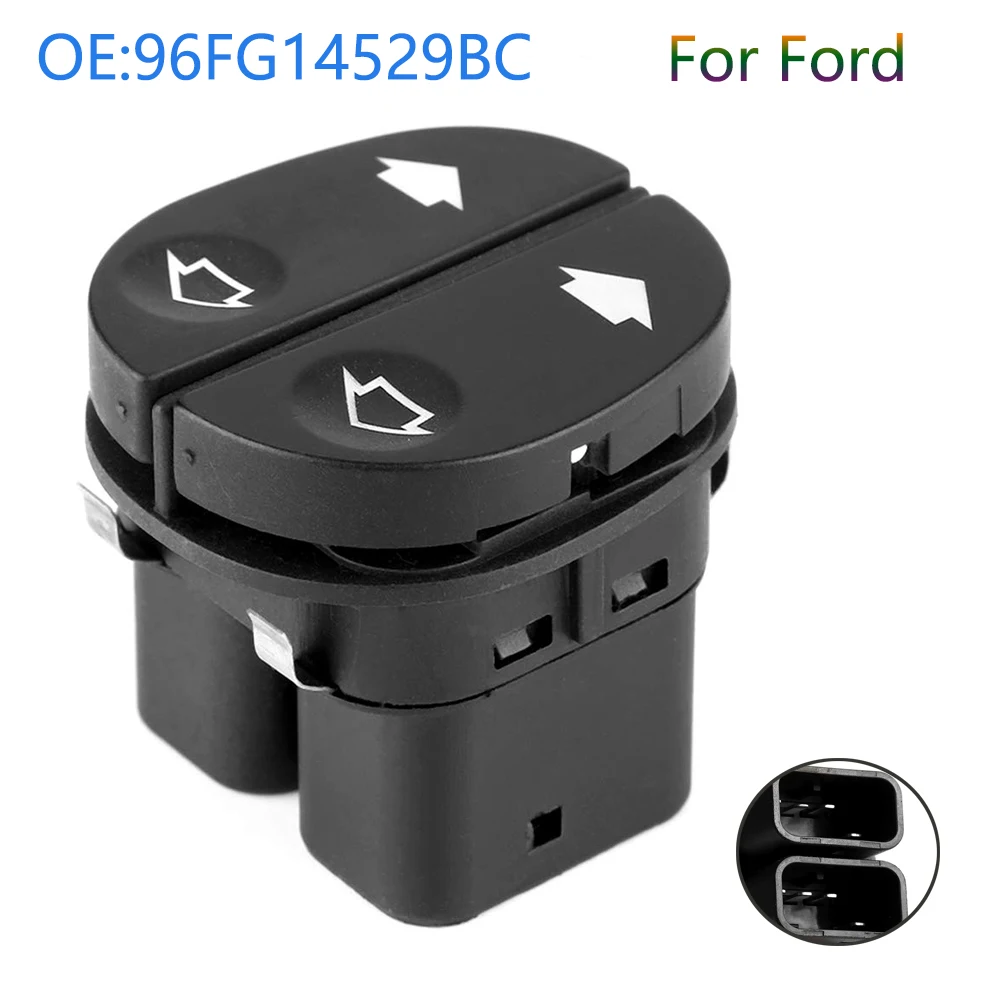 Electric Window Switch Control Button Parts for Ford Fiesta MK6 Fusion KA CONNECT FIESTA MK5 FUSION 96FG14529BC Car Accessories