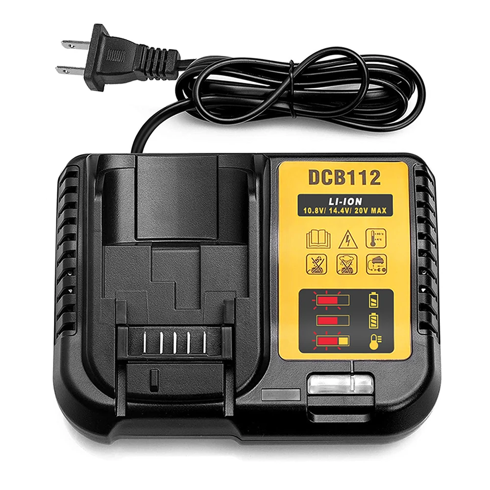 

Replace for Dewalt Electric Tool Charger DCB112 3A 20V Lithium Battery Electric Drill Wrench 10.8V 18V Lithium Battery Charger