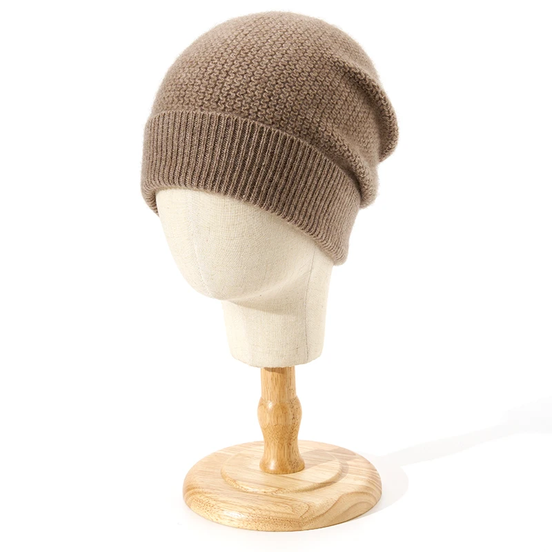 100% الكشمير محايد سميكة الدافئة محبوك قبعة الشتاء بلون البلوز الباردة قبعة المرأة الشارع الغزل التشفيه البلوز قبعة الرجال #1