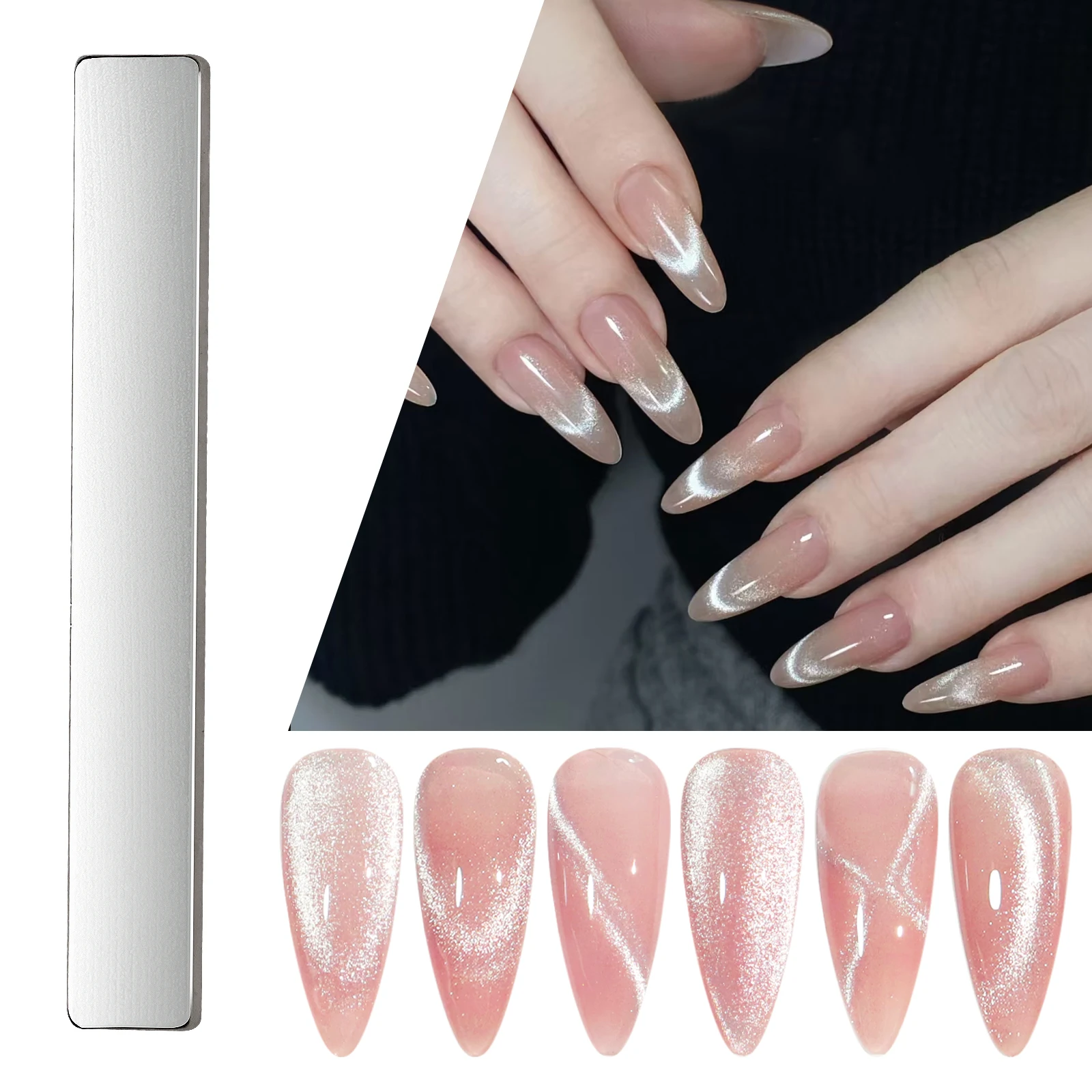 1/2 pièces Nail Art oeil de chat aimant pour ongles Art pour oeil de chat Gel vernis à ongles aimant conceptions outil magnétique Nail Art aimants outil