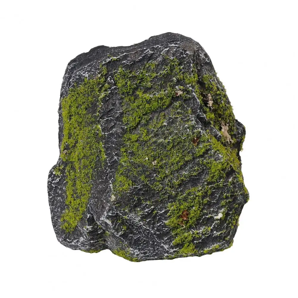 Artificial Moss Rocks for Landscaping, PU Foam Faux Stone Decor for Outdoor Garden Pond Backyard Aquarium Terrarium