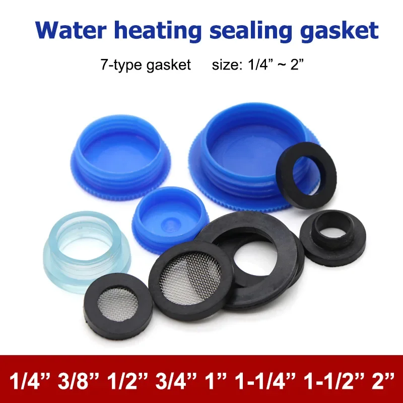 10pcs Silicon Rubber Flat Gasket O-Ring Seal Washer With Net Plane Spacer Insulation Cover 1/4