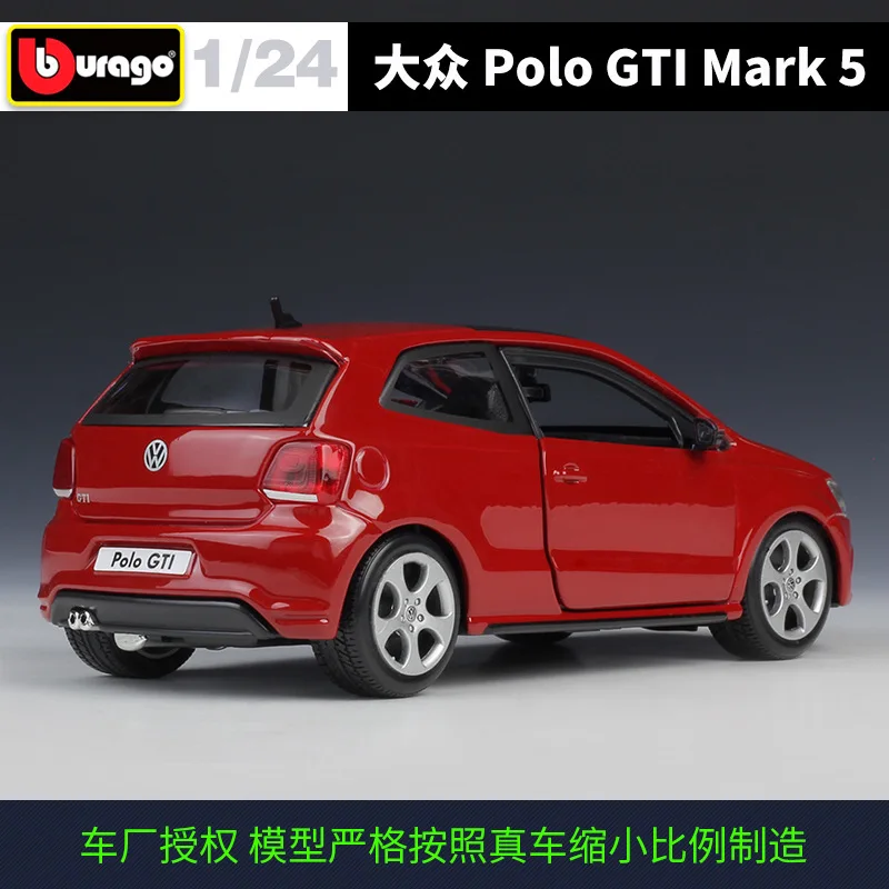 1:24 Volkswagen Polo GTI Mark 5 Scale alloy racing car Alloy Luxury Vehicle Diecast Cars Model Toy Collection Gift B136