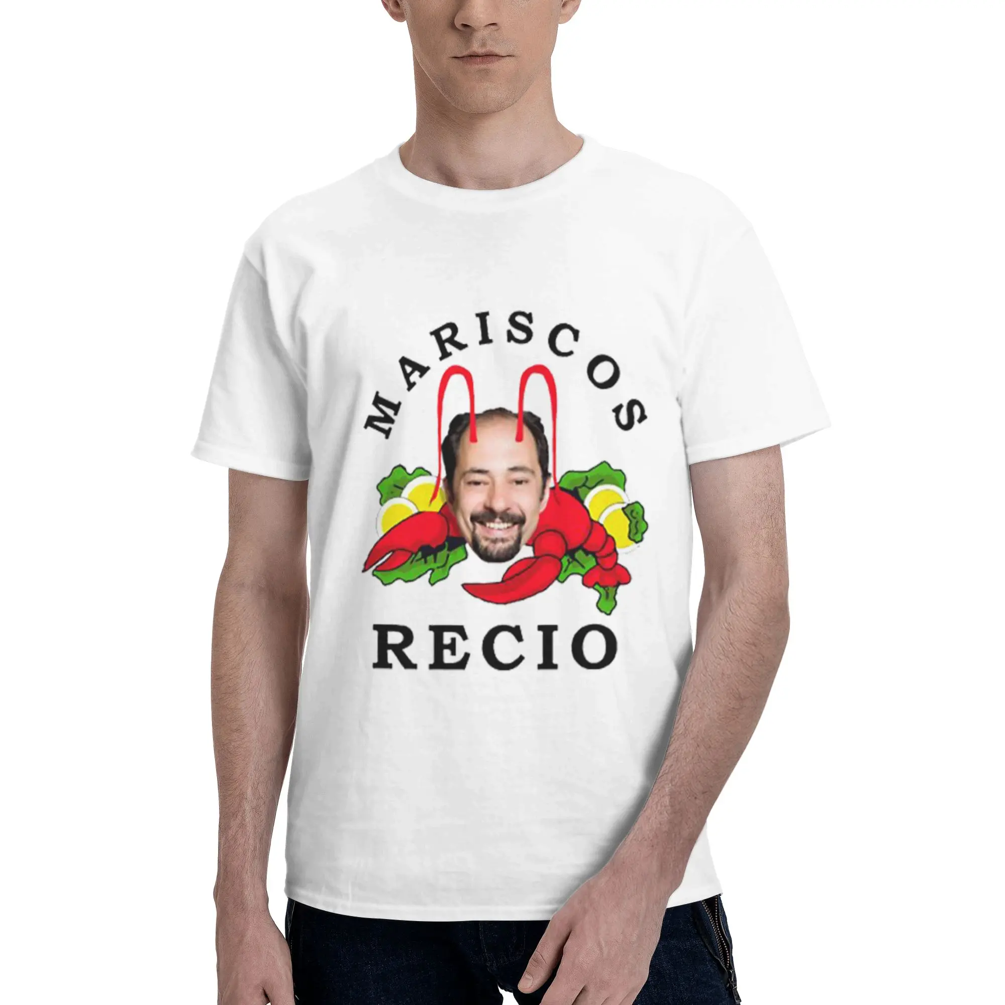 

Antonio Recio 100% Cotton T-Shirt Men'sOversized T Shirts Men O-Neck Short Sleeve S-6XL