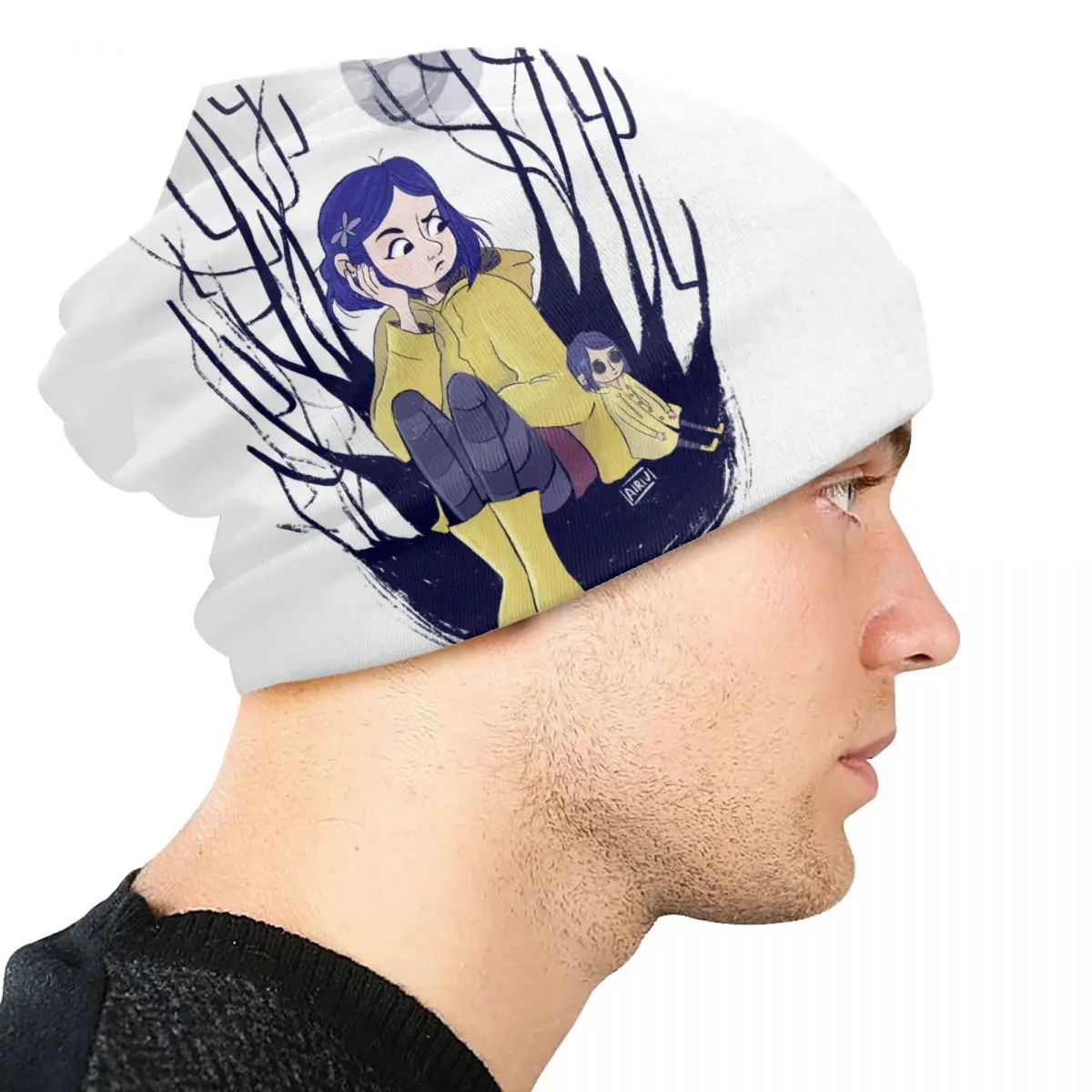 مخصص كورالاين Skullies Beanies قبعات للجنسين شتاء دافئ محبوك قبعة موضة الكبار الأم الأخرى بونيه القبعات قبعة تزلج في الهواء الطلق
