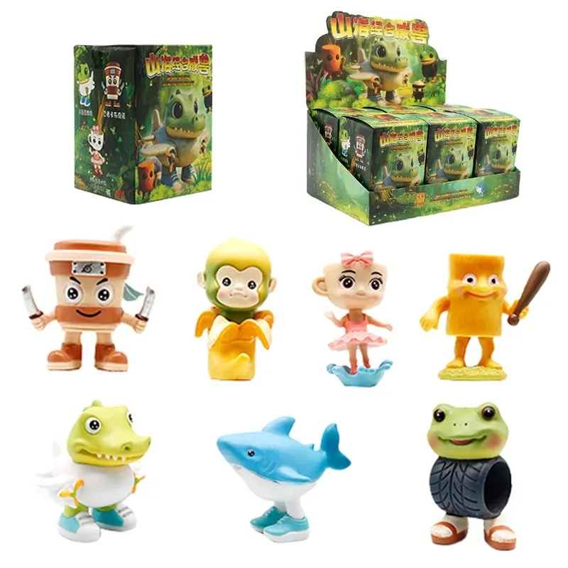 

Tung Tung Tung Sahur Brainrot Stick Man Tralalelo Tralala Shimpanzini Bananini Аниме Фигурка Периферийная Модель Подарочная Слепая Коробка Игрушка